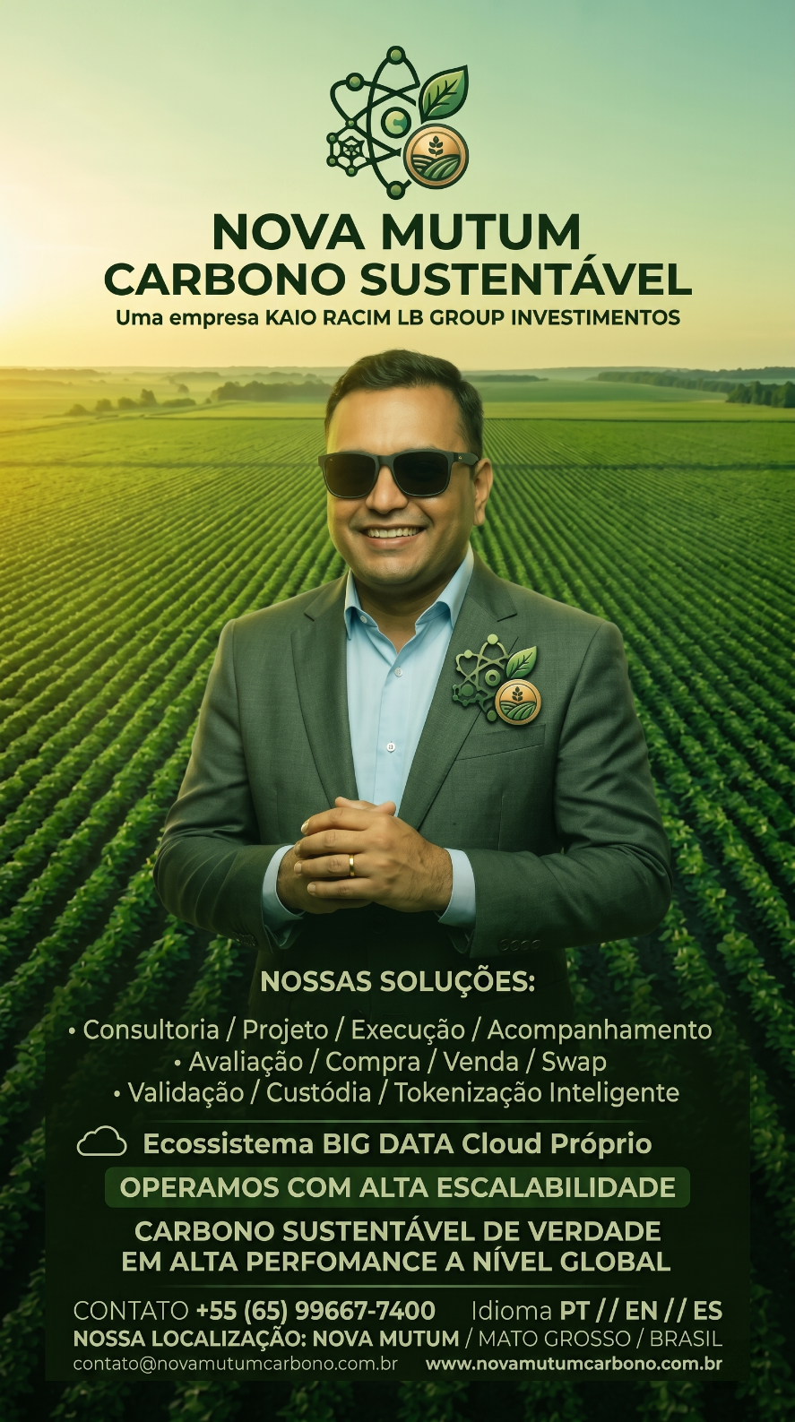Nova Mutum Carbono Sustentável - O Futuro do Agronegócio Global: Sustentabilidade, Blockchain e Tokenização Inteligente.